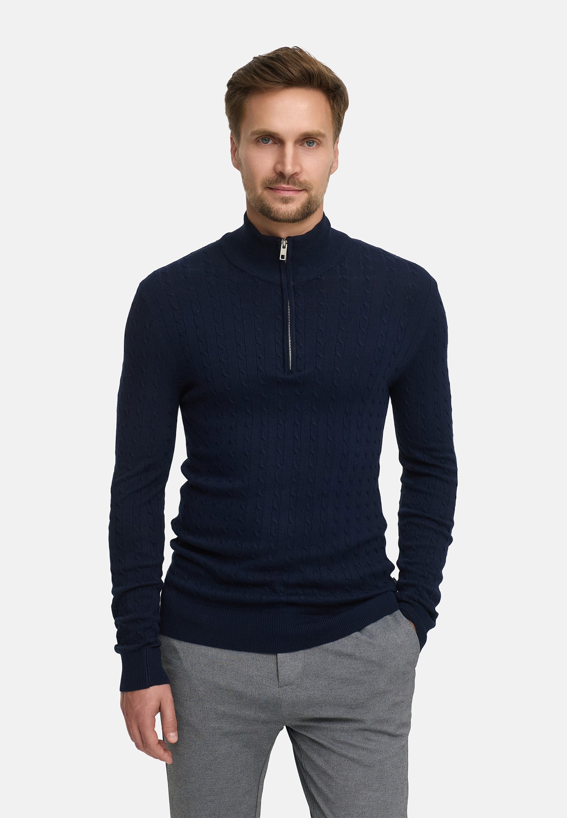 Strickpullover JFCamden half zip knit Produktbild