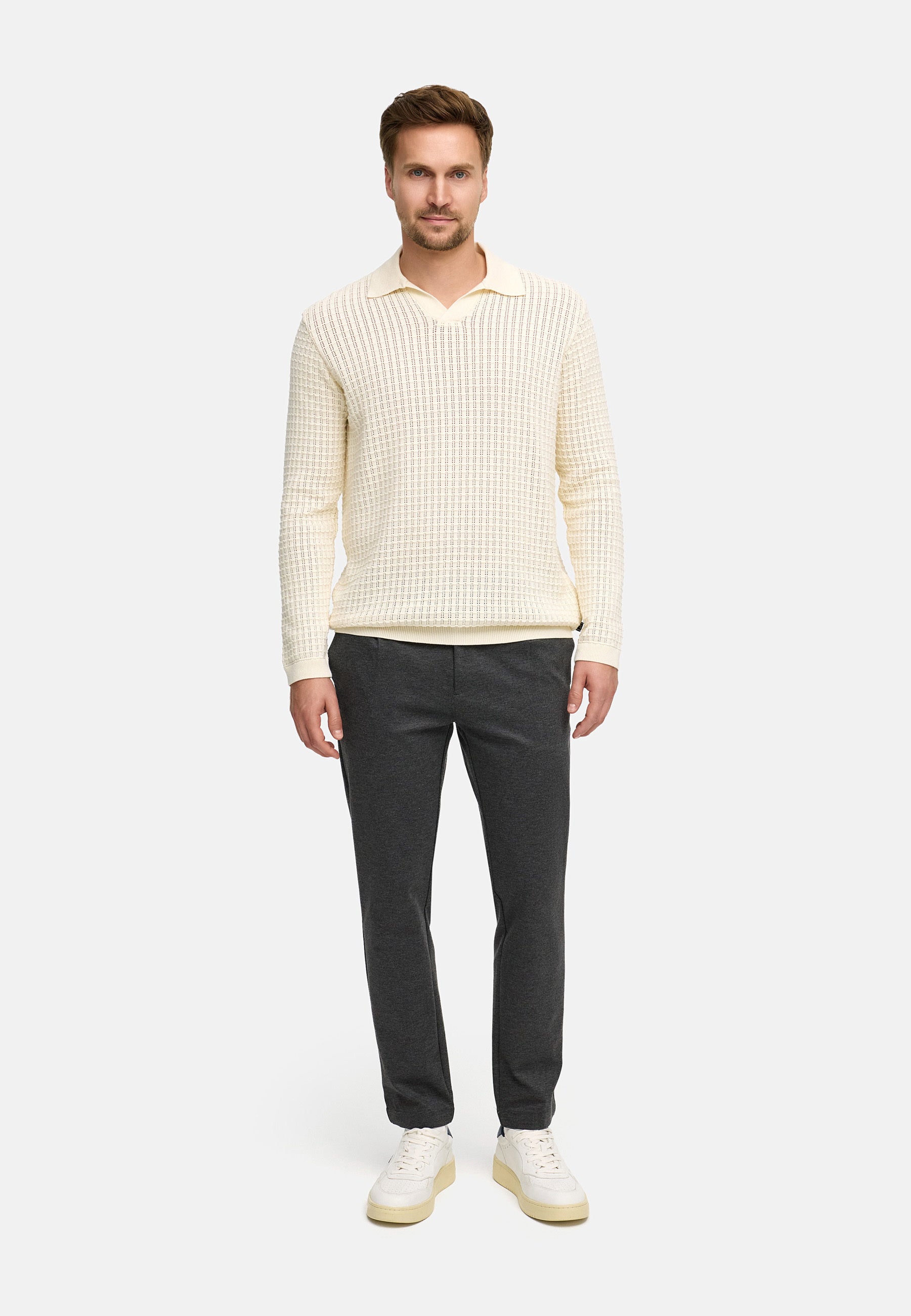 Strickpullover JFLane polo knit Produktbild