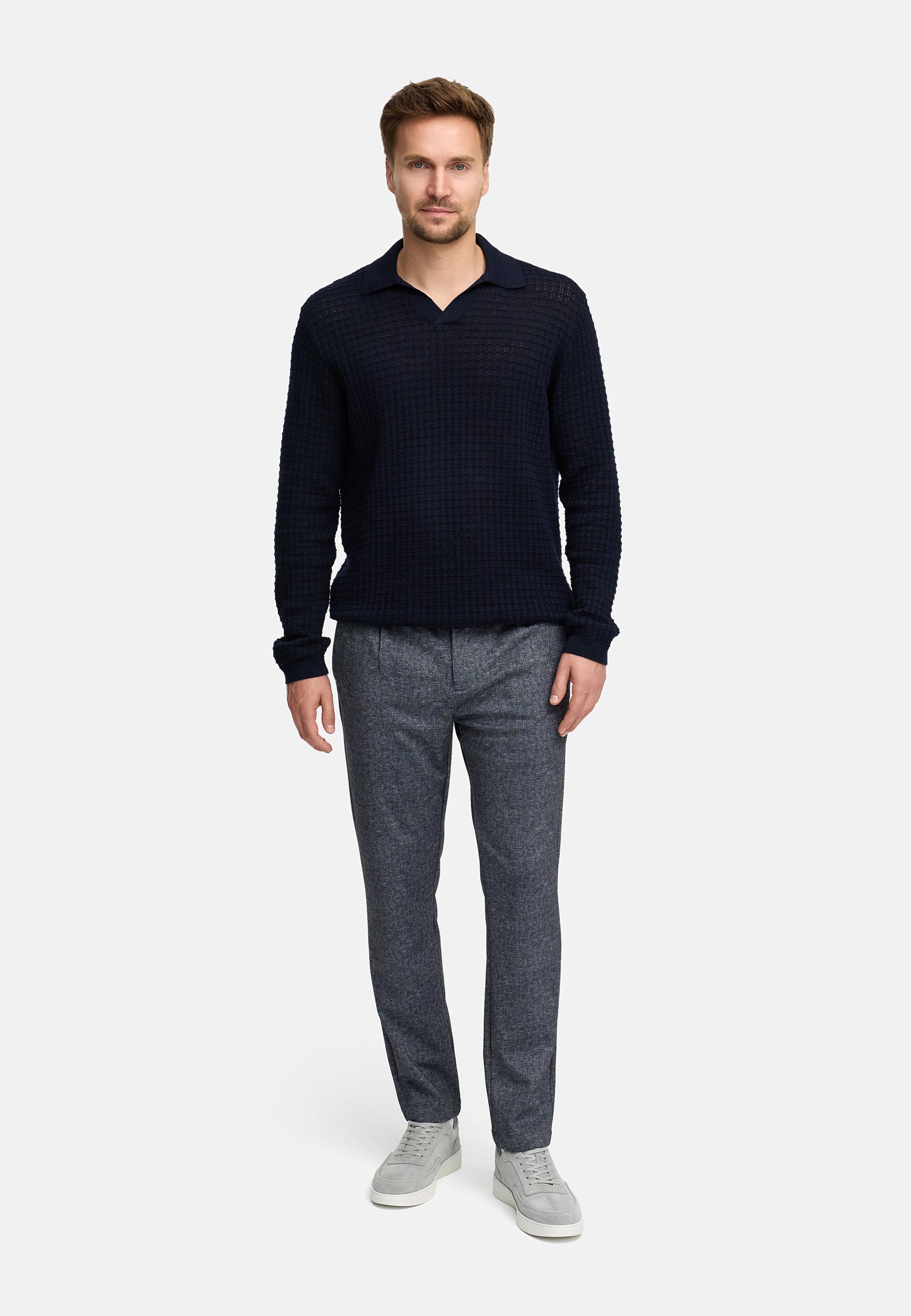 Strickpullover JFLane polo knit Produktbild