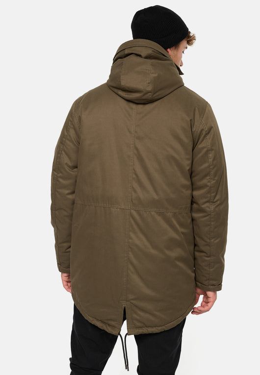 Indicode Men's Loaf Parka with Teddy Lining & Hood