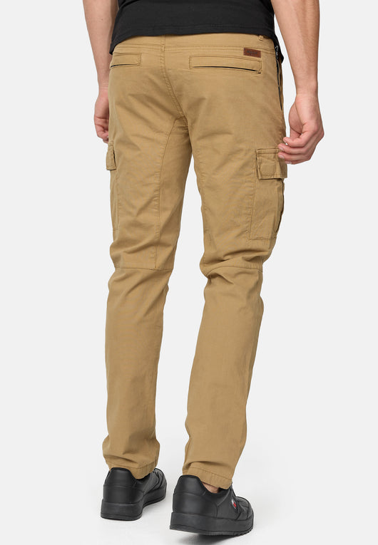 Indicode Men's Mathews Cotton 8 Pocket Cargo Trousers