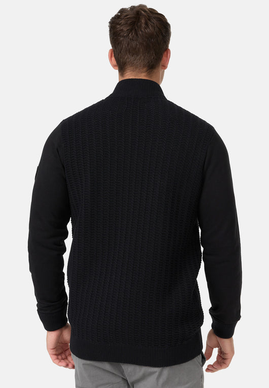 Indicode Herren INCason Strickjacke mit Stehkragen und Reißverschluss