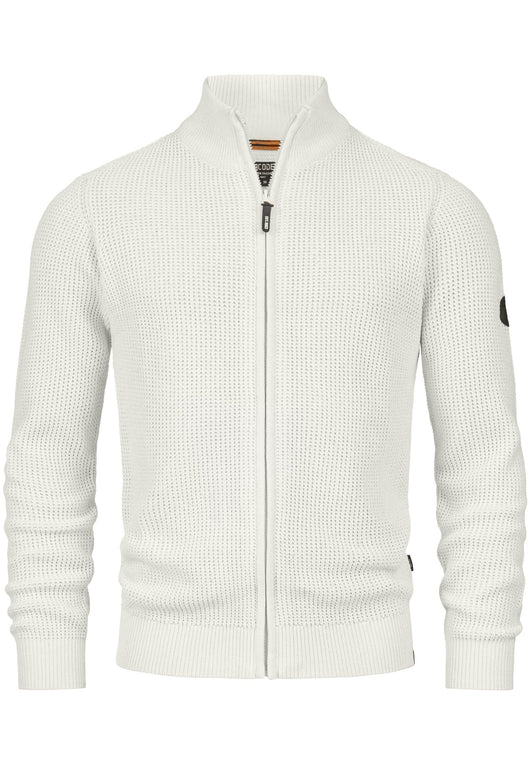 Indicode Herren INLayton Fein-Strickjacke mit Stehkragen und Reißverschluss