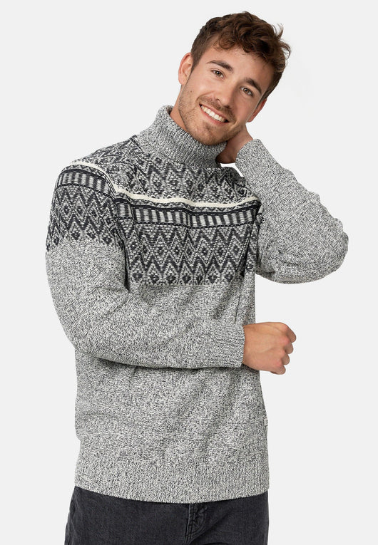 Indicode Herren INThomus Feinstrickpullover mit Rollkragen aus Baumwolle - INDICODE