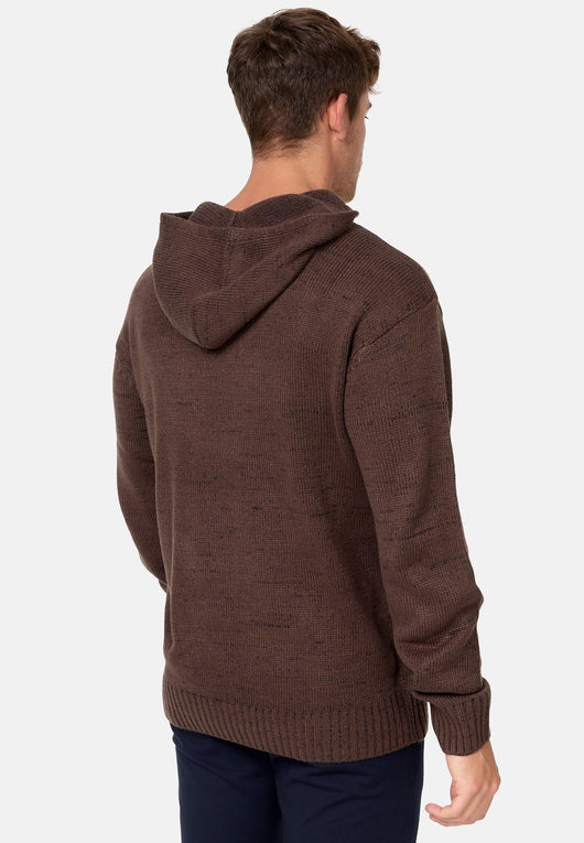 Indicode Herren INLedger Strickpullover mit Kapuze - INDICODE