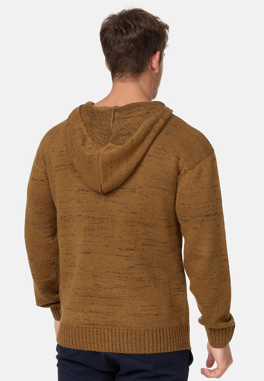 Indicode Herren INLedger Strickpullover mit Kapuze - INDICODE