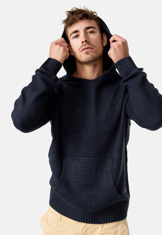 Indicode Herren INLedger Strickpullover mit Kapuze - INDICODE