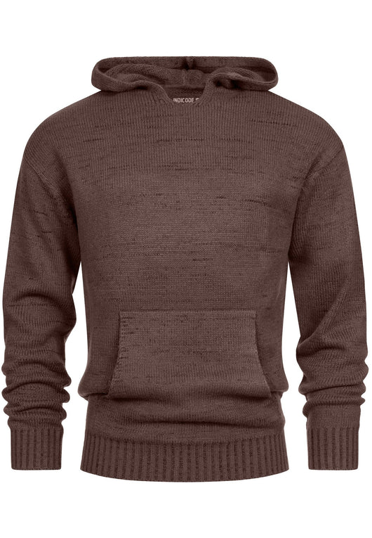 Indicode Herren INLedger Strickpullover mit Kapuze - INDICODE