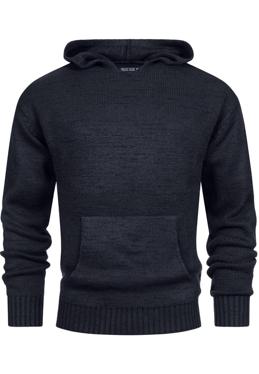 Indicode Herren INLedger Strickpullover mit Kapuze - INDICODE