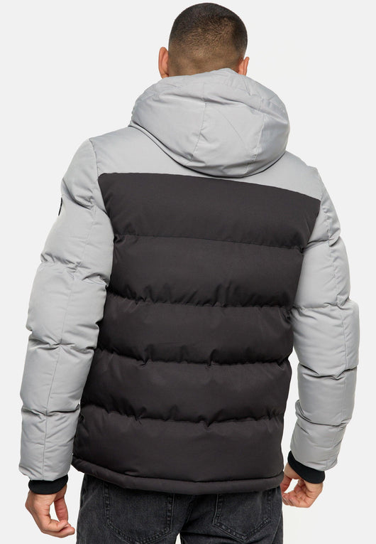 Indicode Herren INAgiotis Winterjacke in Daunenjacken-Optik mit Kapuze - INDICODE