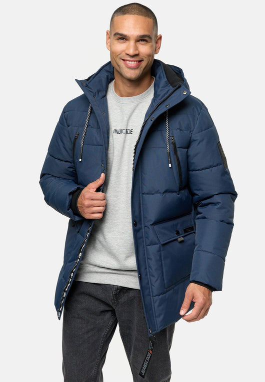 Indicode Herren INWess Steppjacke mit Kapuze - INDICODE