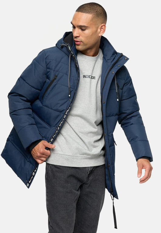 Indicode Herren INWess Steppjacke mit Kapuze - INDICODE