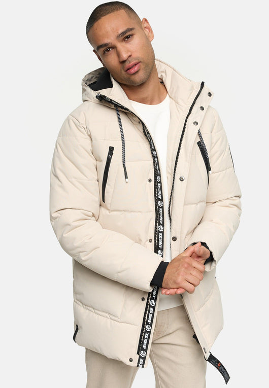 Indicode Herren INWess Steppjacke mit Kapuze - INDICODE