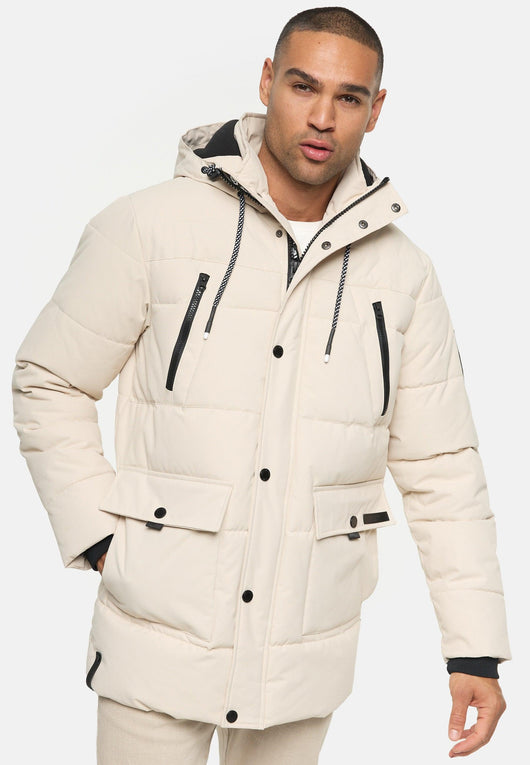 Indicode Herren INWess Steppjacke mit Kapuze - INDICODE