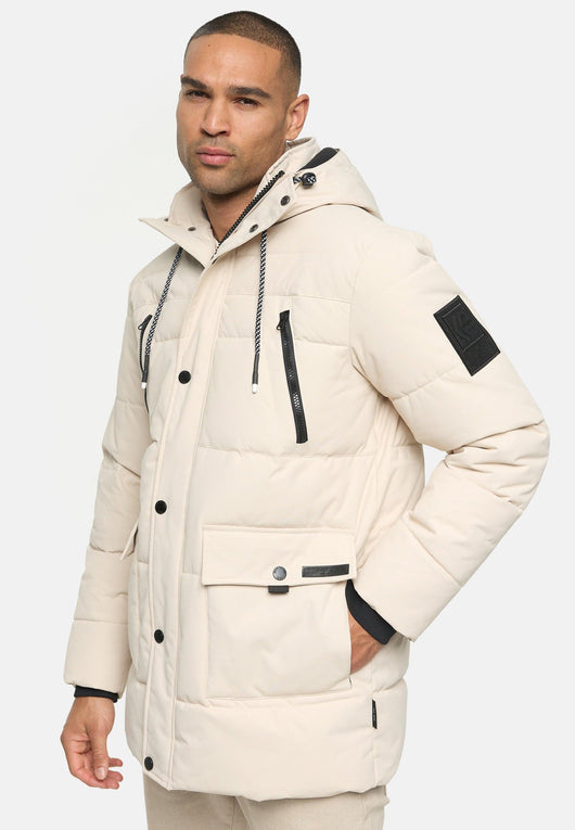 Indicode Herren INWess Steppjacke mit Kapuze - INDICODE