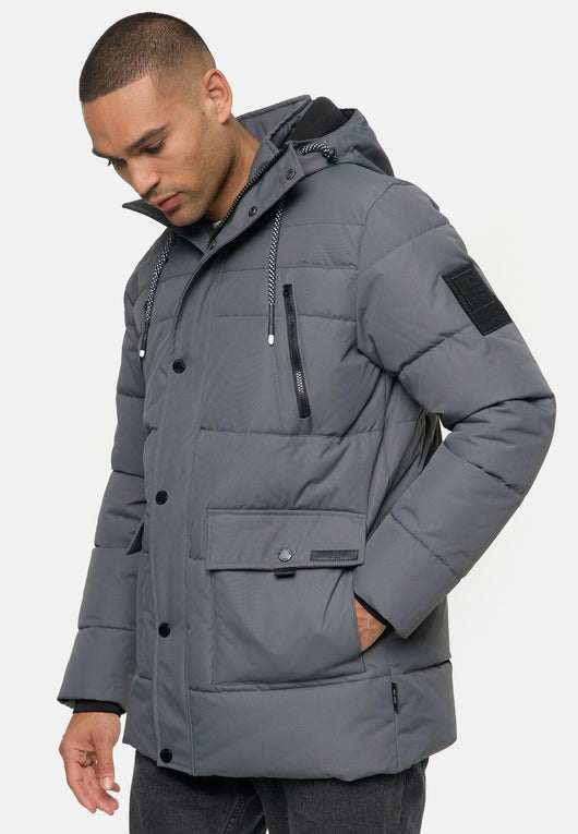 Indicode Herren INWess Steppjacke mit Kapuze - INDICODE