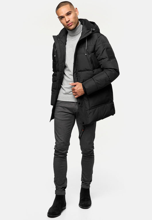 Indicode Herren INWess Steppjacke mit Kapuze - INDICODE