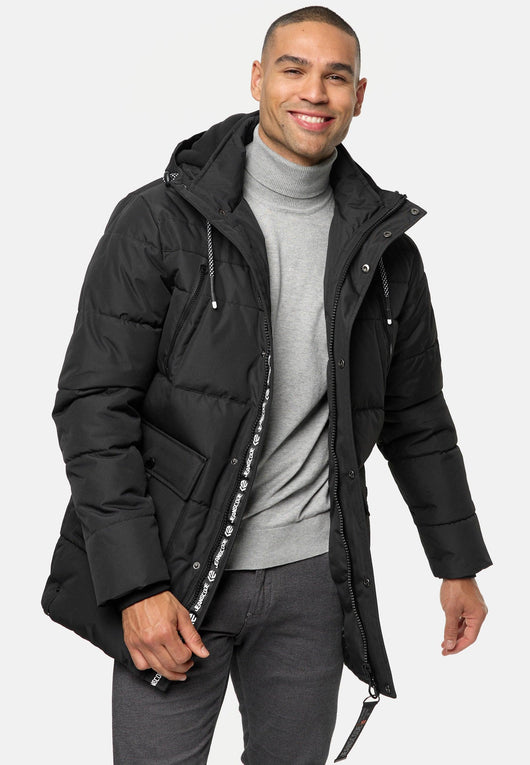 Indicode Herren INWess Steppjacke mit Kapuze - INDICODE