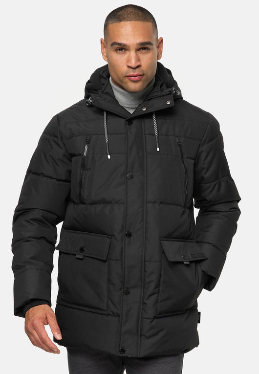 Indicode Herren INWess Steppjacke mit Kapuze - INDICODE