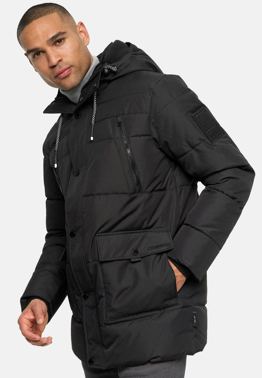 Indicode Herren INWess Steppjacke mit Kapuze - INDICODE