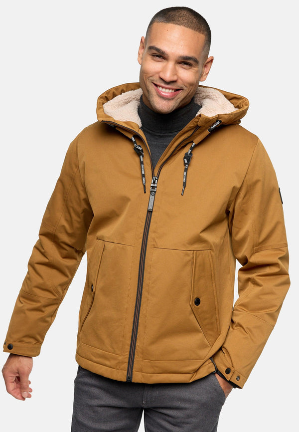 Indicode Herren INKylian Winterjacke mit Kapuze gefüttert - INDICODE