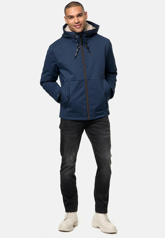 Indicode Herren INKylian Winterjacke mit Kapuze gefüttert - INDICODE