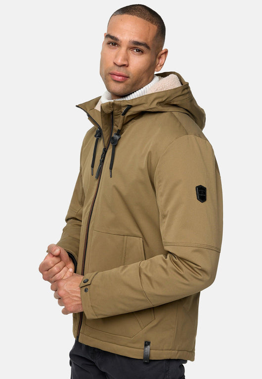 Indicode Herren INKylian Winterjacke mit Kapuze gefüttert