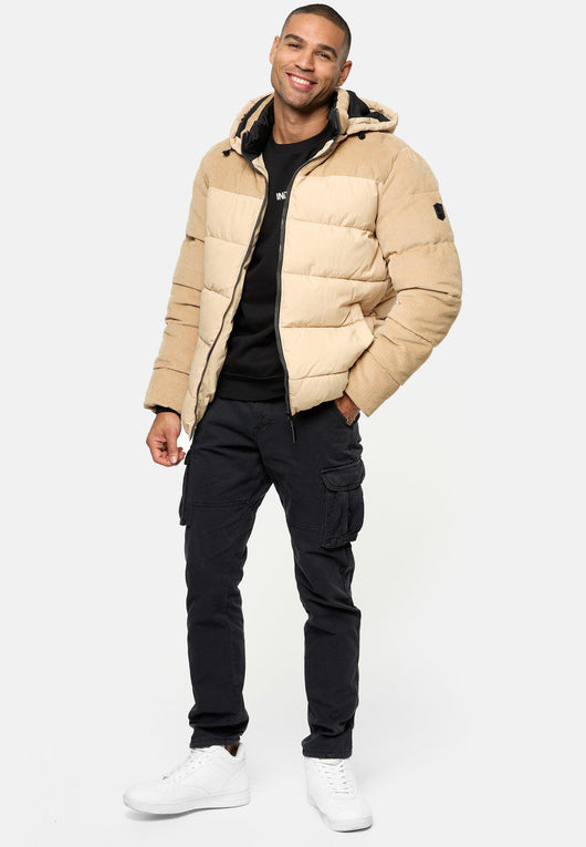 Indicode Herren INLockly Steppjacke mit Kapuze - INDICODE