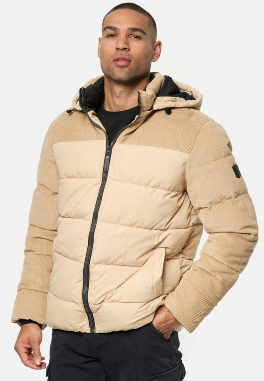 Indicode Herren INLockly Steppjacke mit Kapuze