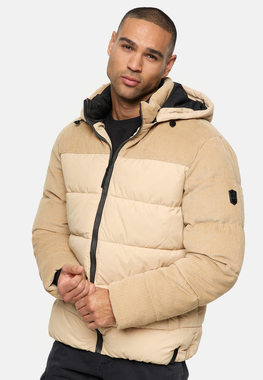 Indicode Herren INLockly Steppjacke mit Kapuze