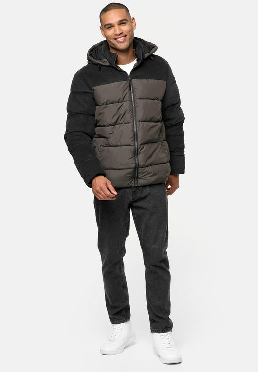 Indicode Herren INLockly Steppjacke mit Kapuze - INDICODE