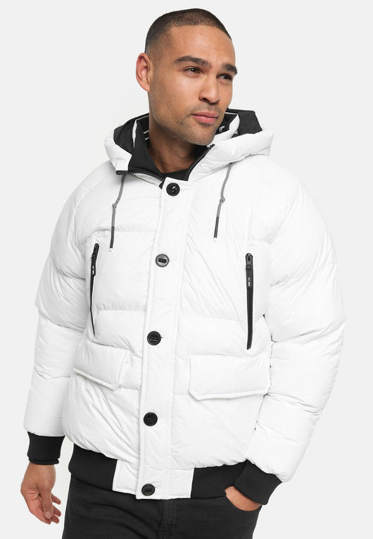 Indicode Herren INPaulix Steppjacke mit Kapuze - INDICODE