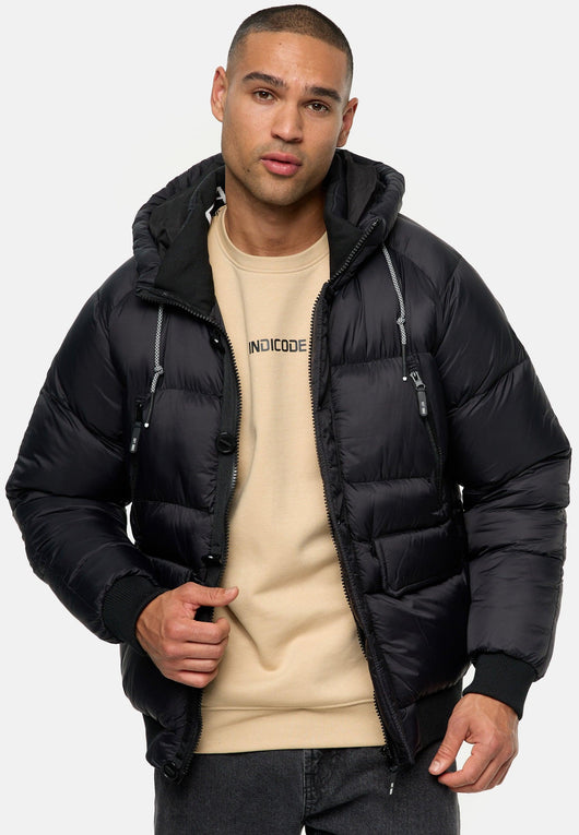 Indicode Herren INPaulix Steppjacke mit Kapuze