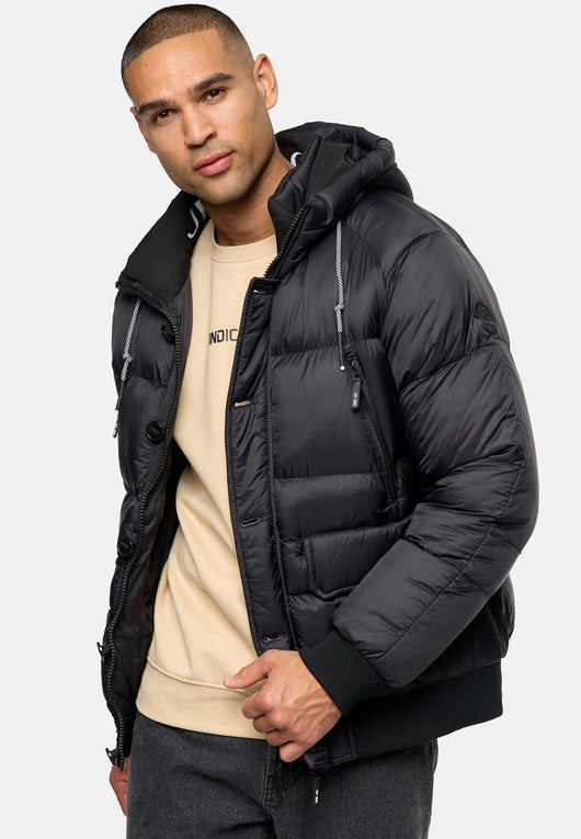 Indicode Herren INPaulix Steppjacke mit Kapuze