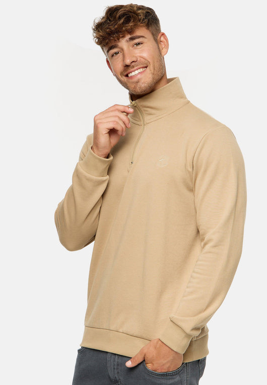 Indicode Herren INBrandt Sweatshirt mit Stehkragen - INDICODE