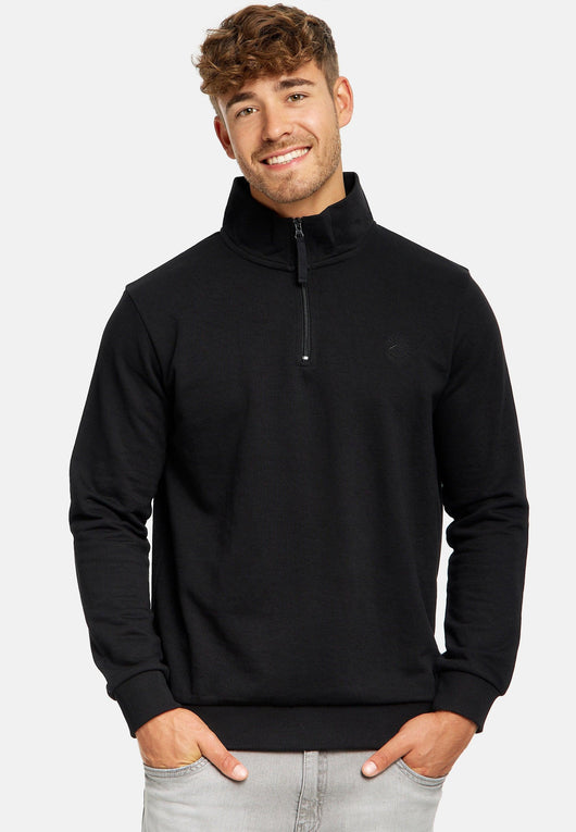 Indicode Herren INBrandt Sweatshirt mit Stehkragen - INDICODE