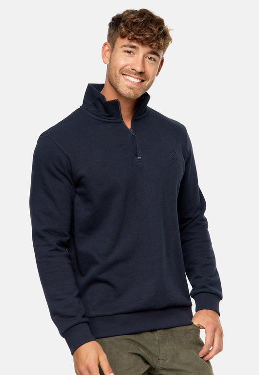 Indicode Herren INBrandt Sweatshirt mit Stehkragen - INDICODE