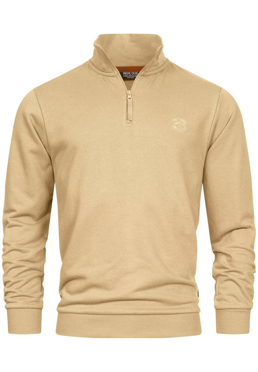 Indicode Herren INBrandt Sweatshirt mit Stehkragen - INDICODE