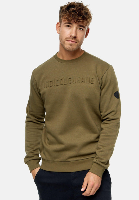 Indicode Herren INAvant Sweatshirt mit Rundhalsausschnitt - INDICODE