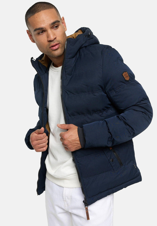 Indicode Herren Nemos Steppjacke mit Kapuze