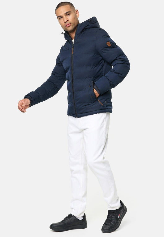 Indicode Herren Nemos Steppjacke mit Kapuze