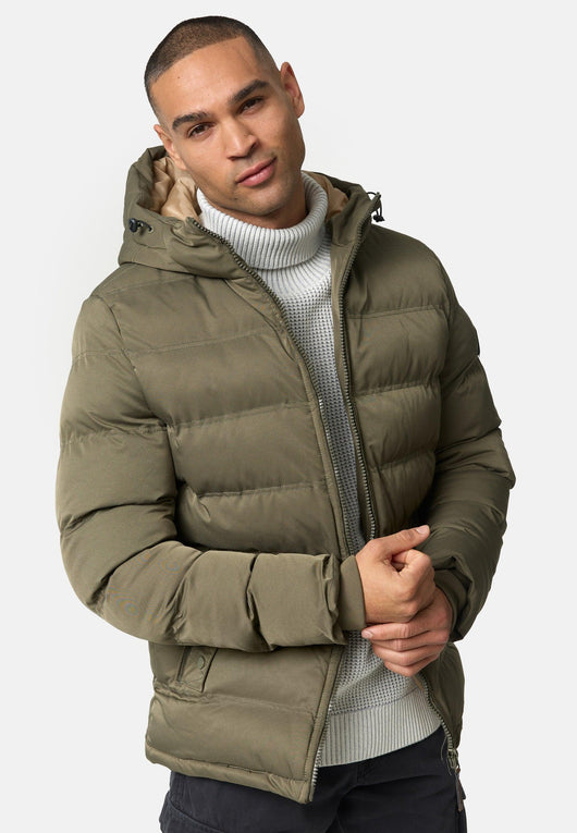 Indicode Herren Nemos Steppjacke mit Kapuze