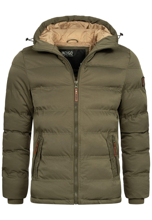 Indicode Herren Nemos Steppjacke mit Kapuze