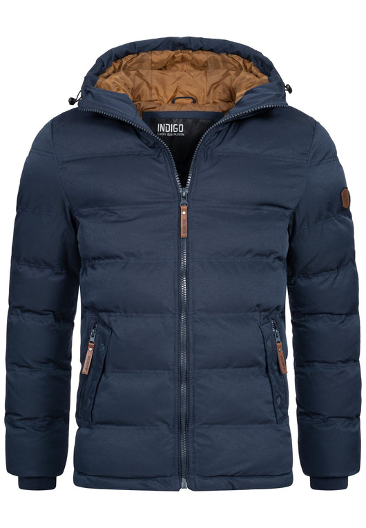 Indicode Herren Nemos Steppjacke mit Kapuze