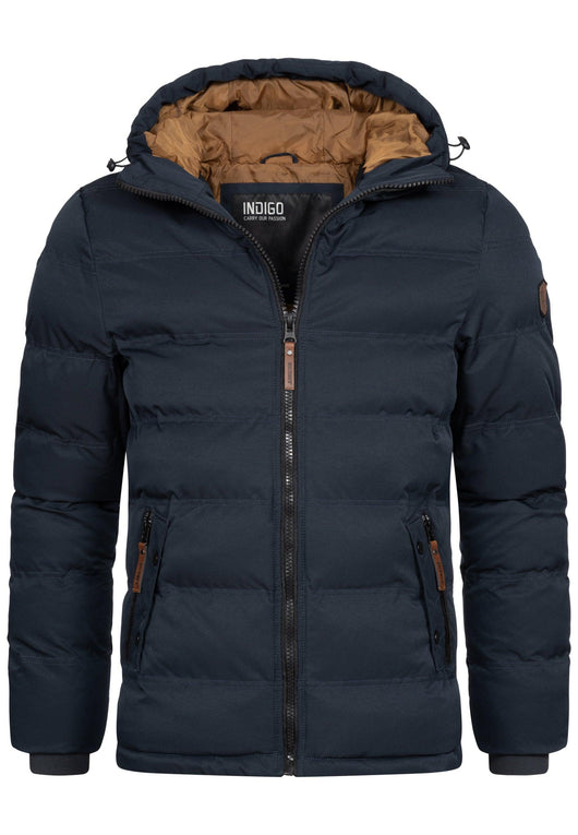 Indicode Herren Nemos Steppjacke mit Kapuze