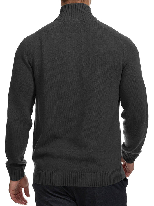 Indicode Herren INIsalu Pullover aus 80% Baumwolle mit Stehkragen - INDICODE