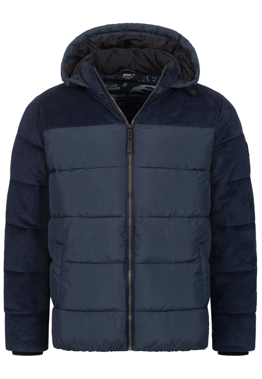 Indicode Herren INLockly Steppjacke mit Kapuze - INDICODE