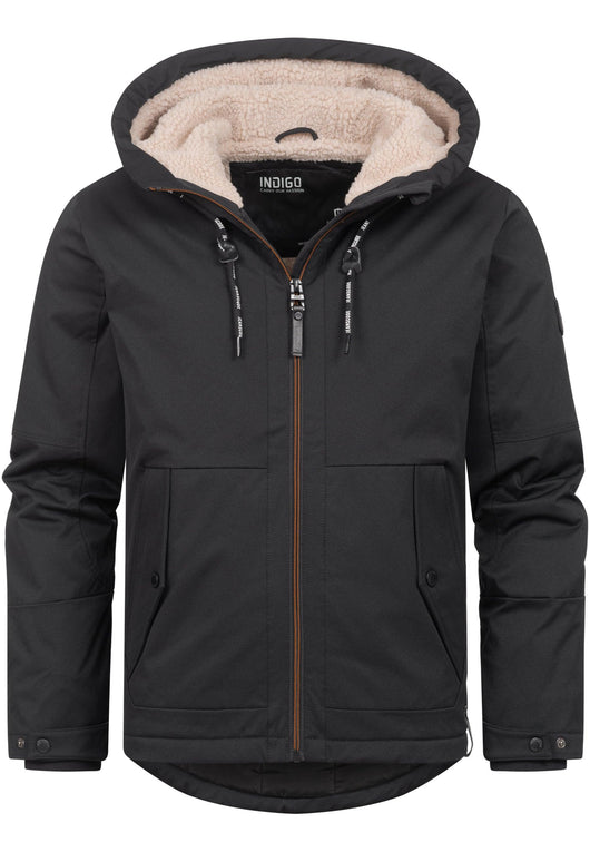 Indicode Herren INKylian Winterjacke mit Kapuze gefüttert - INDICODE