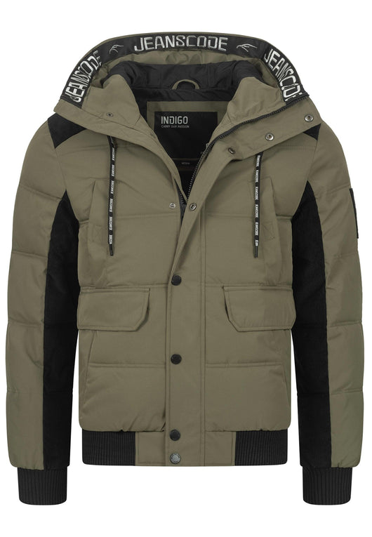 Indicode Herren INJakobe Winterjacke mit Kapuze - INDICODE