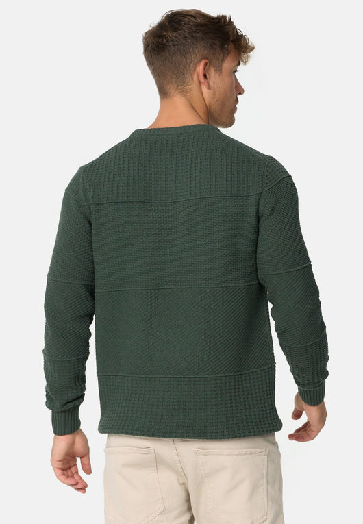 Indicode Herren INJustice Strickpullover mit Rundhals-Ausschnitt - INDICODE